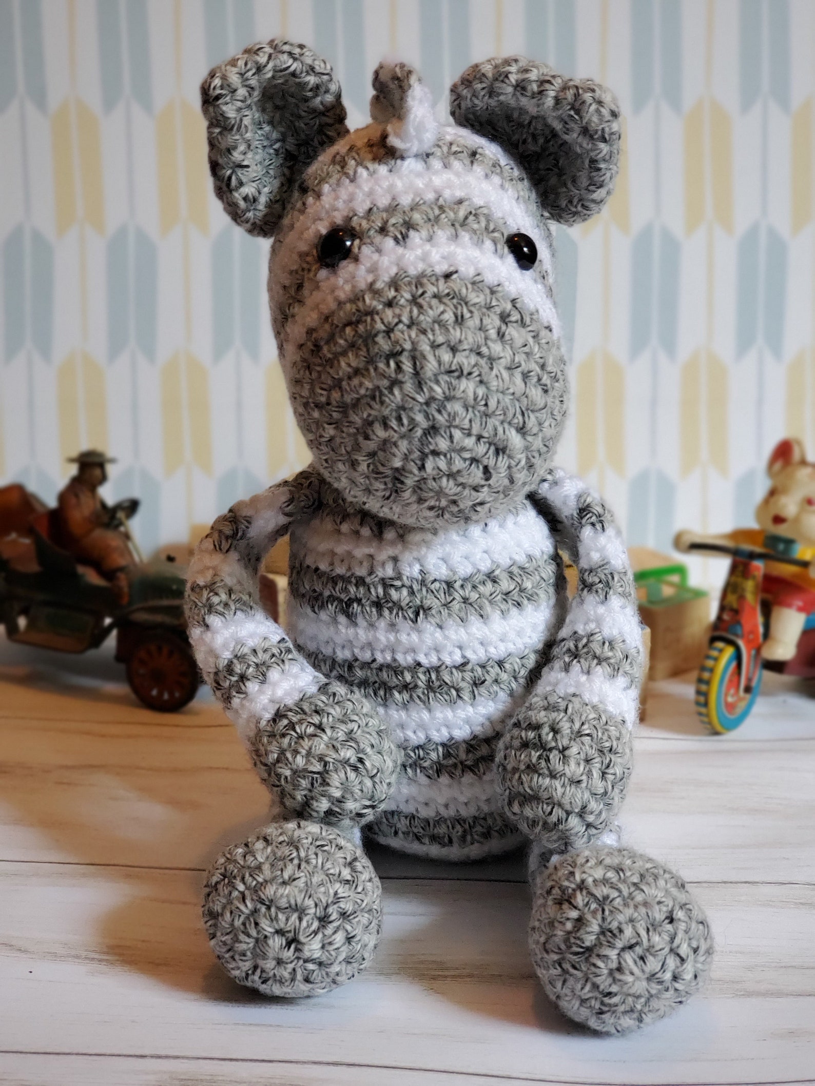Crochet Zebra Amigurumi stuffed animal stuffy pretend play Etsy
