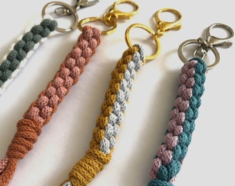 macrame keyring, rope keychain, eco friendly gifts