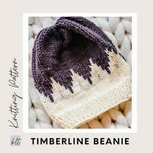 Fair Isle Knit Beanie Pattern: Color Block Design (PDF Pattern)