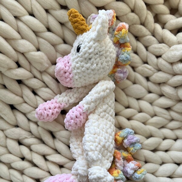 unicorn lovey, birthday gift for little girls, baby girl gift, baby lovey, plush unicorn, handmade infant shower, girl sprinkle gift, cozy