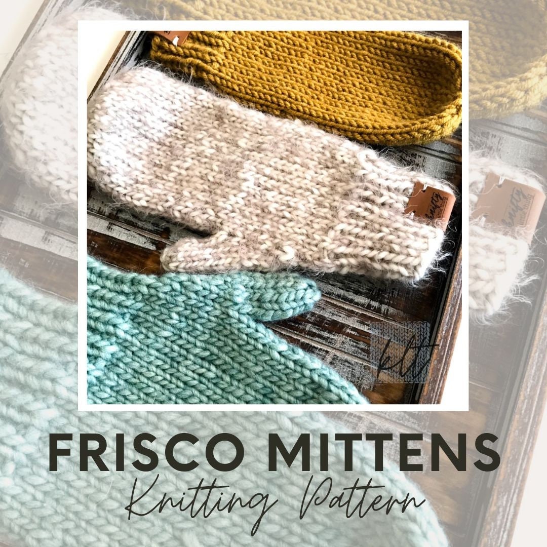 BULKY MITTEN PATTERN Knit Mitten Pattern, Knitting Pattern, Mitten