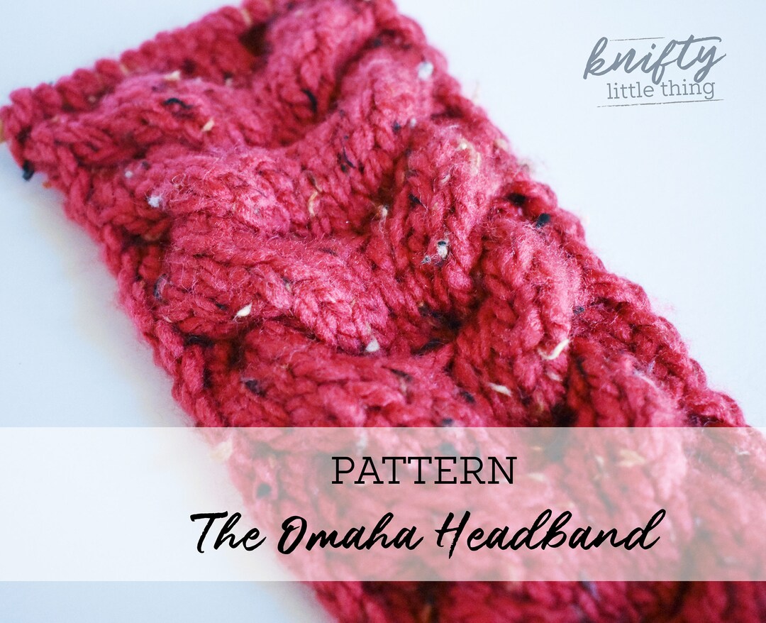 Omaha Headband pattern //pattern // Knitting Pattern // Etsy