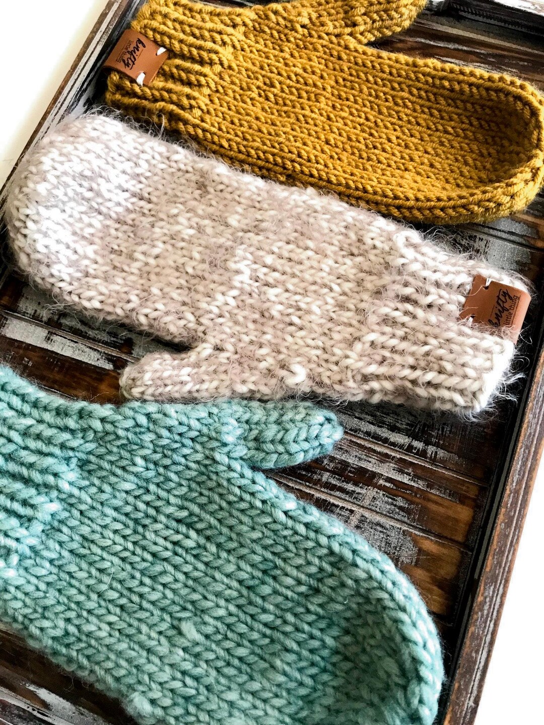 Full Size Mitten Pattern Knit Mitten Pattern: Bulky Yarn, Adult Size (instant Download) - Etsy
