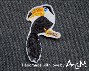 Bunter Wetterfester Handbemalter Tukan Pflanzenstecker Aus Etsy