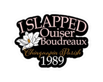 Ho applicato l'adesivo Ouiser Boudreaux Kiss Cut: perfetto per la tua borraccia, la tua Stanley o la tua Yeti Cup!