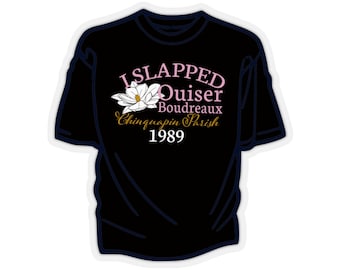 Sticker bouteille d'eau J'ai giflé Ouiser Boudreaux