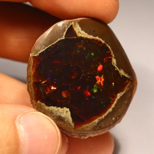 Natural Ethiopian Mezezo Shewa chocolate opal specimen