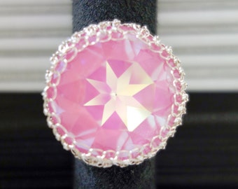 An Ultra Pink Cocktail Ring