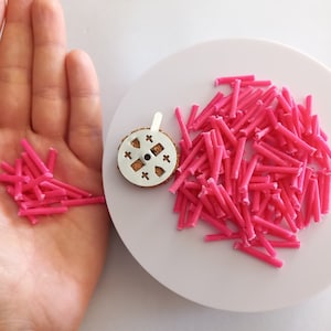 Rosa oljelampsvekar för ortodoxa vakelampor, små vekar med korkflik, rökfria och luktfria vekar, paraffinvekar för oljelampor