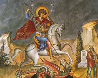 聖ジョージ - カトリックの象徴 - イングランドの守護聖人 - ドラゴン