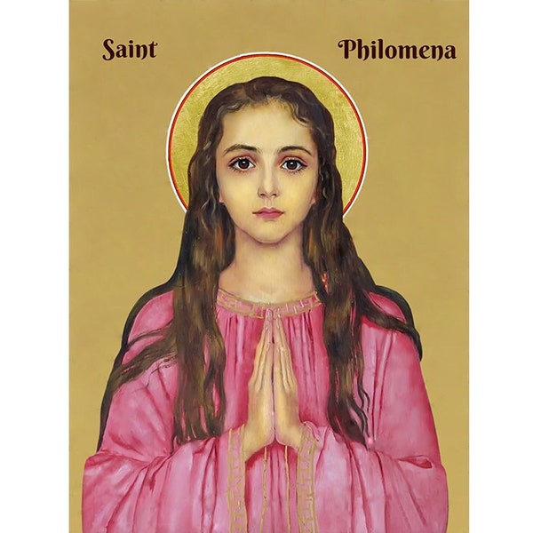St Philomena Icon Etsy