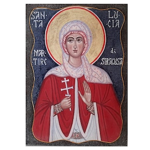 Saint Lucia of Syracuse icon, Saint Lucy of Syracuse, Virgin st Lucia, Martyr Santa Lucia, St Lucy icon, Patron Saint of the Blind