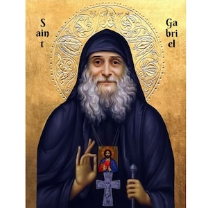 Saint Gabriel Urgebadze Orthodox icon, Saint Gabriel the Confessor and Fool for Christ, Saint Gabriel of Georgia, Гавриил (Ургебадзе)