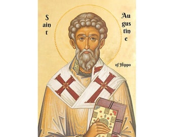 Saint Augustine of Hippo, Orthodox Icon St Augustine the Bishop, Western Christianity, Church Fathers, Catholic Icons, Latin Church Saints