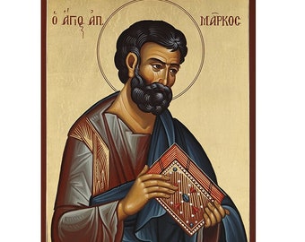 Saint Mark the Evangelist Orthodox Icon, Apostle Mark, Religious Gift