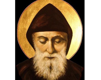 Saint Sharbel, Saint Charbel of Lebanon, Mar Charbel Makhlouf, Lebanese Saints, Lebanese Art, Roman Catholic Monks, Catholic Icon