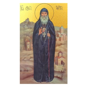 Icône orthodoxe Saint Gabriel Urgebadze, Saint Gabriel confesseur et fou du Christ, Saint Gabriel de Géorgie, авриил (Ургебадзе)