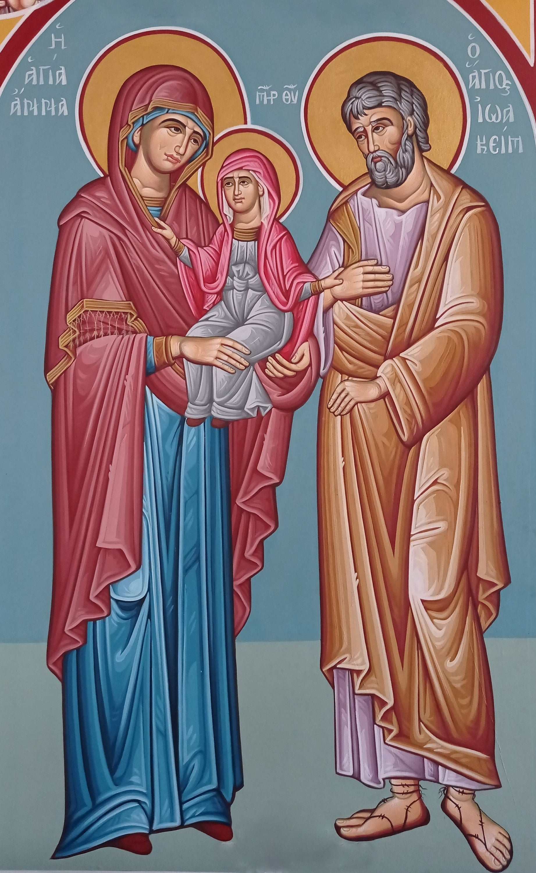 Saint Joachim Saint Ann Icon the Holy Family St Joachim and Etsy UK