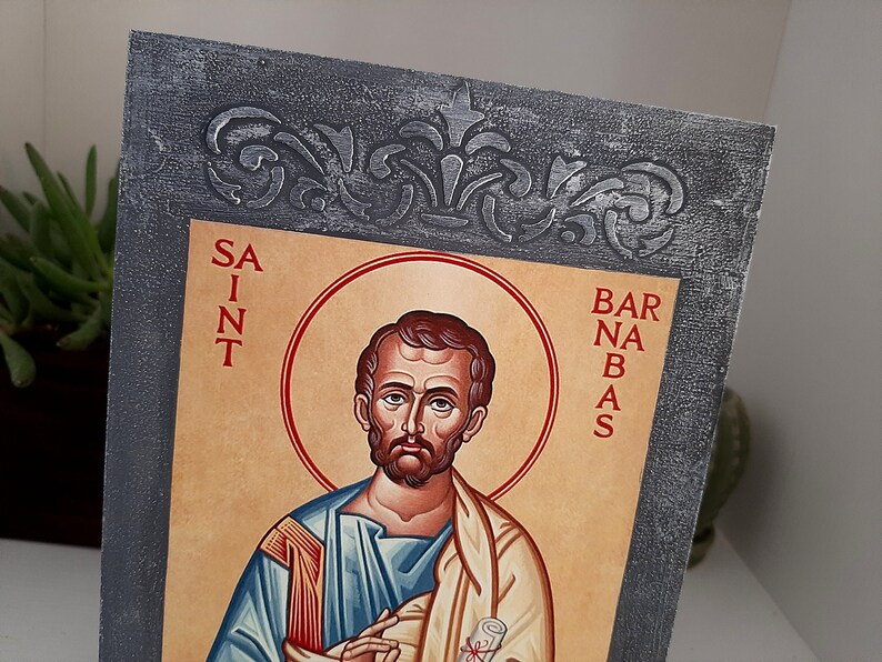 Saint Barnabas Patron Saint of Cyprus Apostle Barnabas icon Etsy