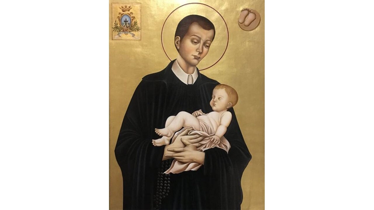 Saint Gerard Saint of Fertility, St Gerard Majella icon, Saint of Expectant Mothers, Catholic Icons, Catholic Gifts, Catholic Mom Gift