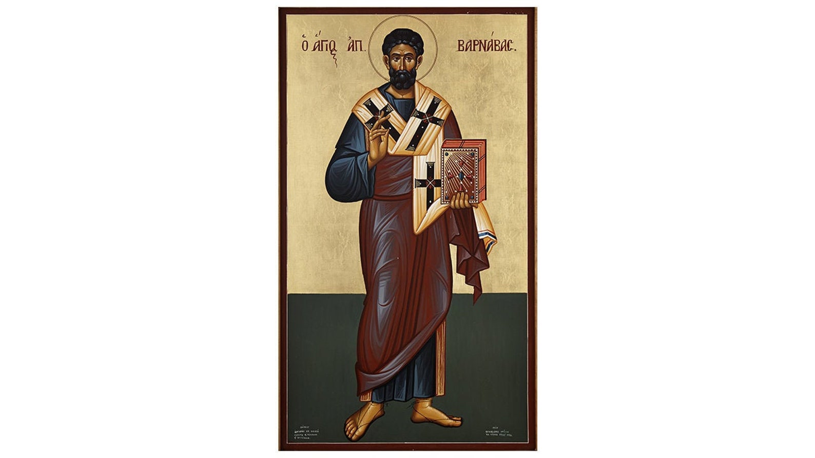 Saint Barnabas Orthodox Icon Venerable St Barnabas the Etsy