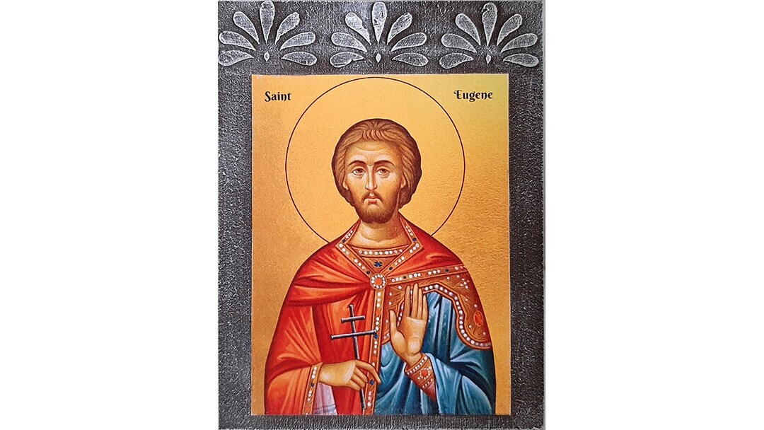 Saint Eugene Orthodox Icon St Eugene of Sebaste Icon Russian Etsy