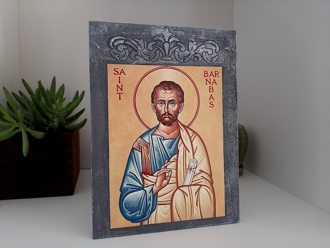 Saint Barnabas Patron Saint of Cyprus Apostle Barnabas icon Etsy