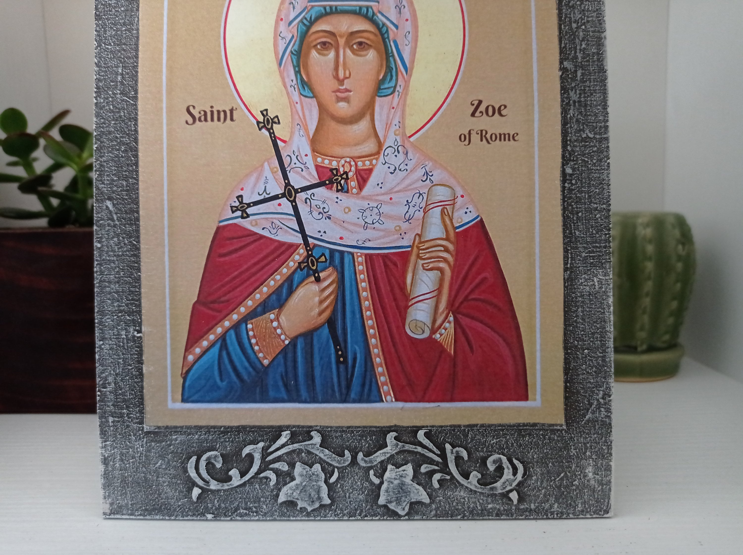 Saint Zoe icon Saint Zoe of Rome St Zoe Icon Roman Catholic Etsy