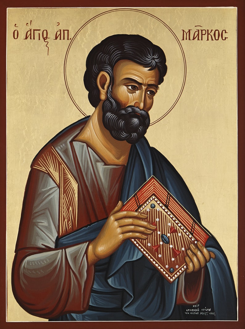 Saint Mark the Evangelist Apostle Mark Orthodox Icon Mark | Etsy Australia