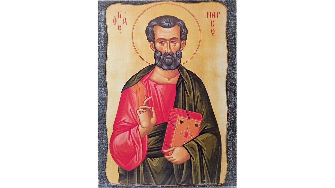 Saint Mark Icon, St Mark the Evangelist, St Mark the Lionhearted