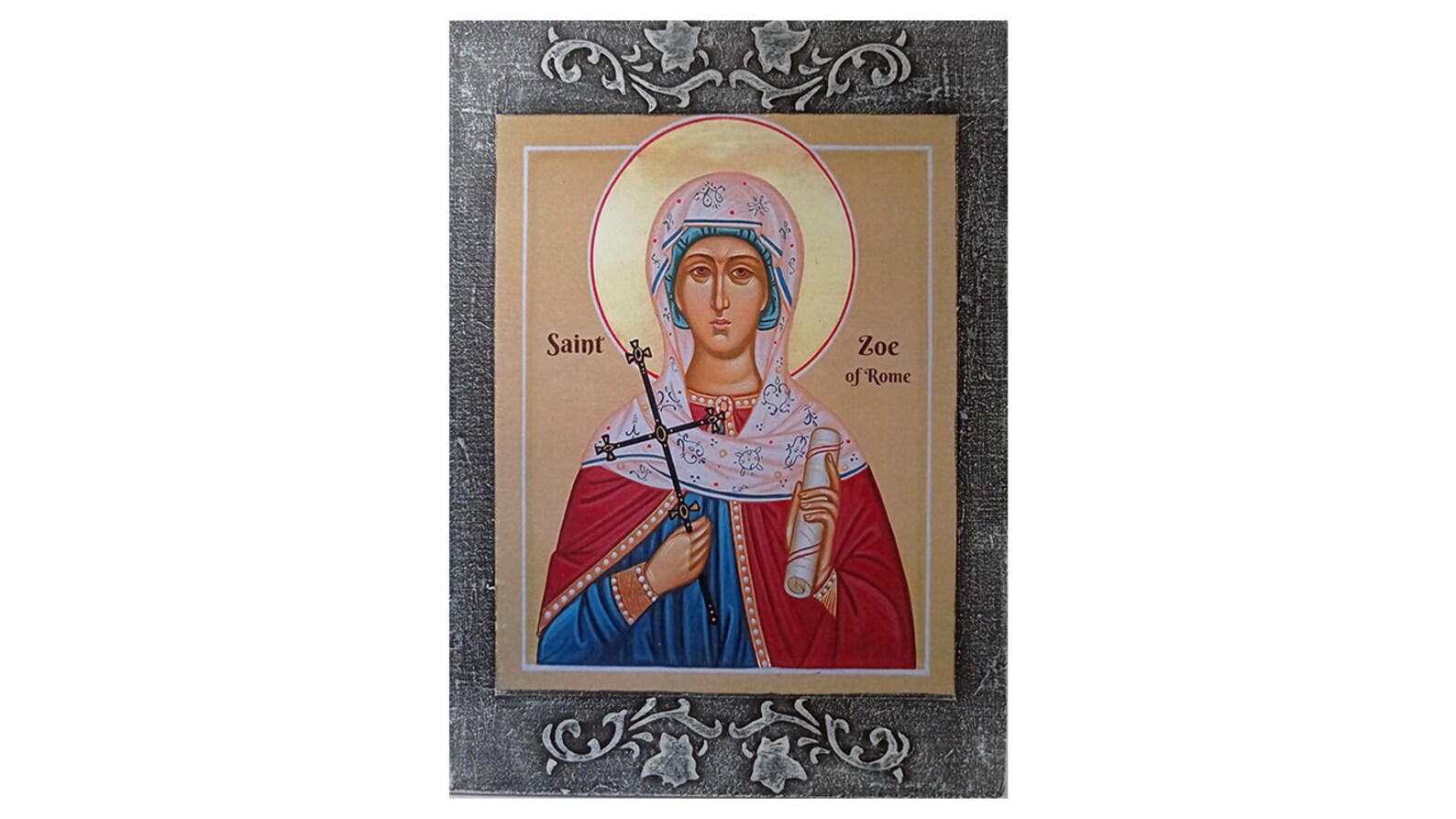 Saint Zoe icon Saint Zoe of Rome St Zoe Icon Roman Catholic Etsy