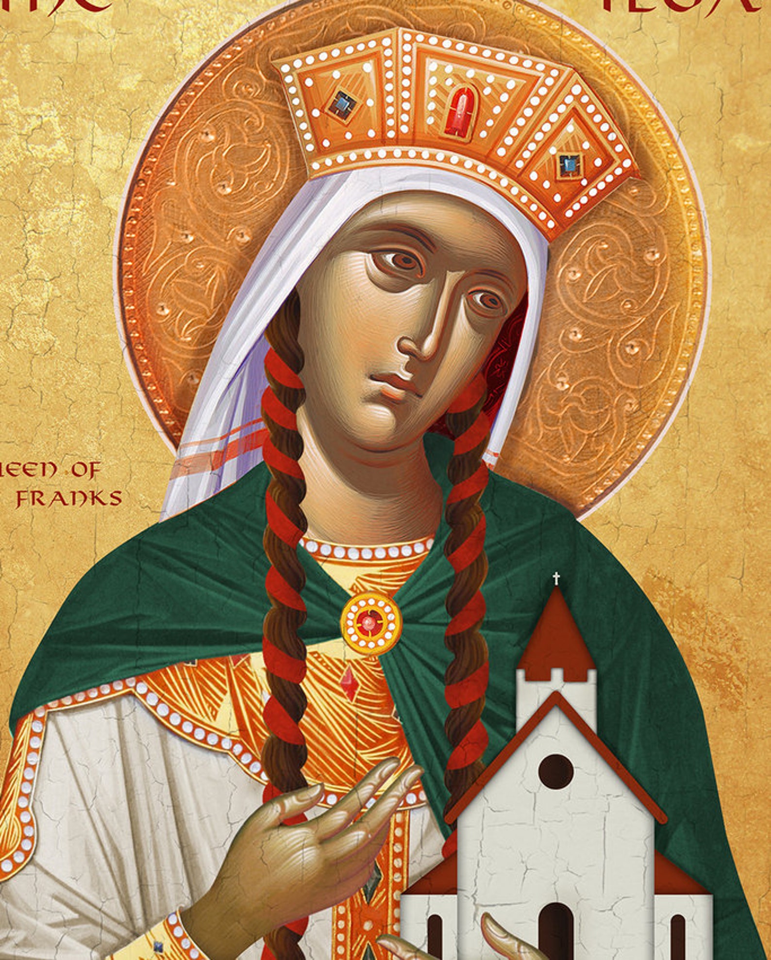 Saint Clotilda Saint Clotilde Roman Catholic Church Icon Etsy