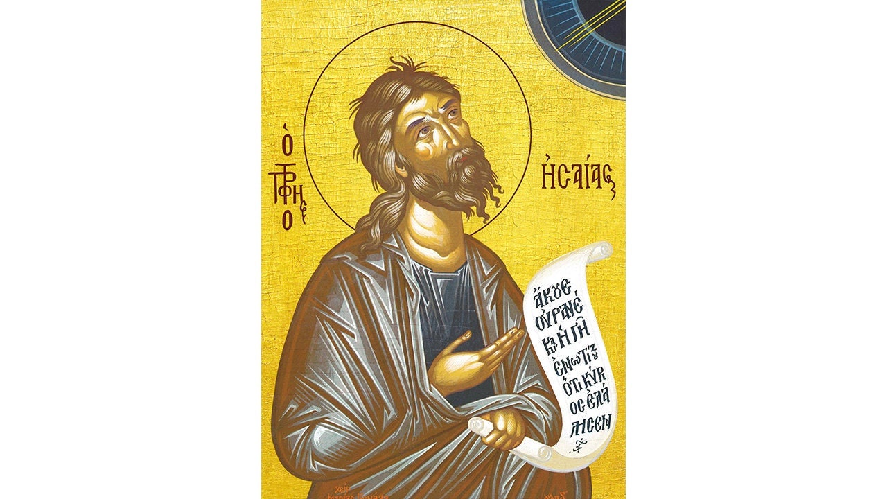 Isaiah Icon Prophet Isaiah Icon, Orthodox Icon of Saint Isaiah the Prophet ...
