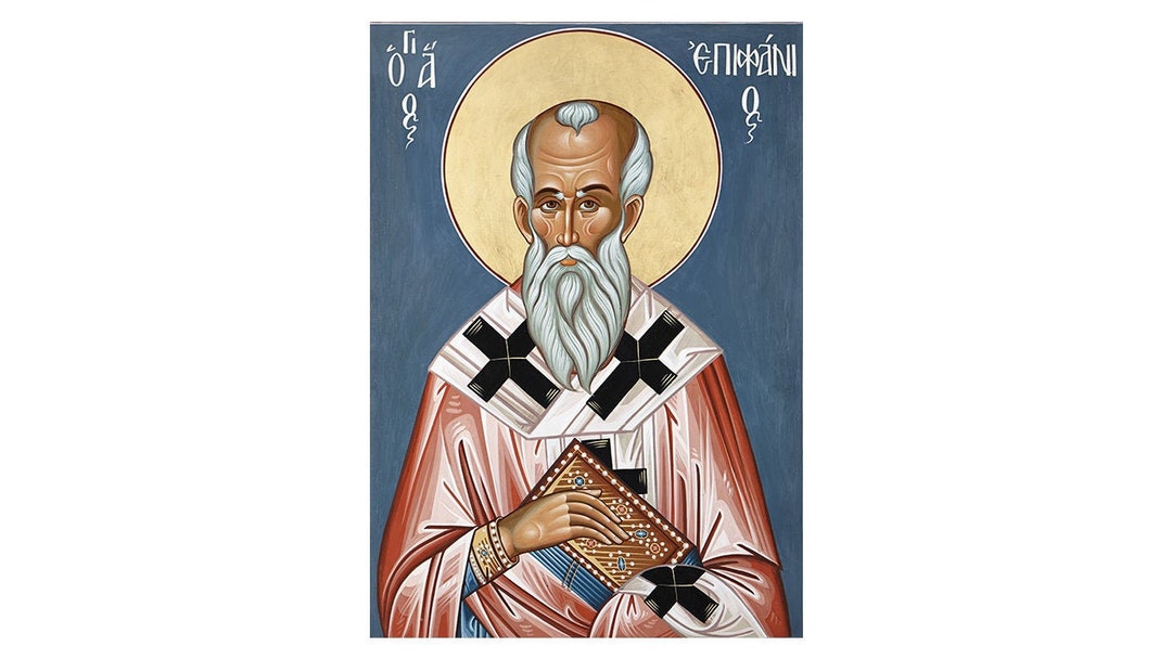 Orthodox Icon Saint Epiphanius of Cyprus Saint Epifanios of Etsy