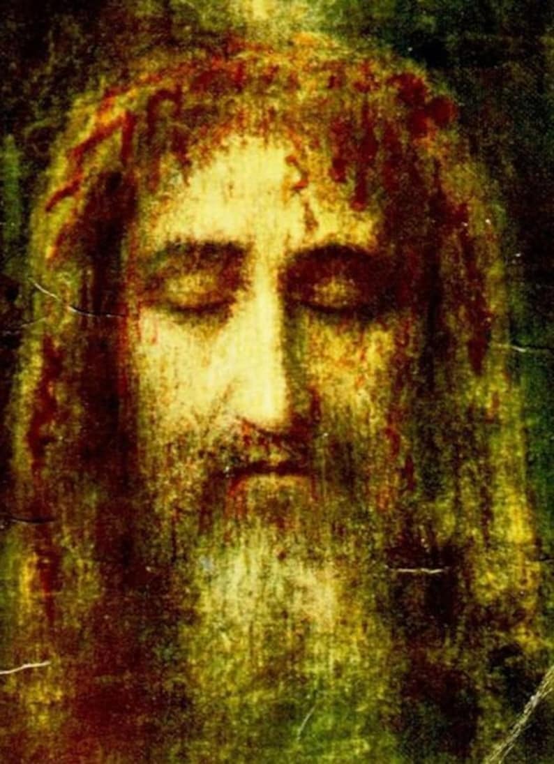 Real Face of Jesus, The Shroud of Turin Print, Religious Artwork, Christian Gifts, Jesus Christ Wall Art, Jesus Christ Orthodox Icon image 3