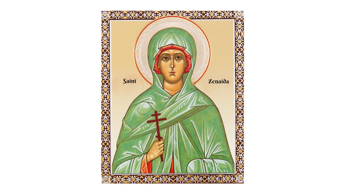 Saint Zenaida of Tarsus Saint Zenaide Orthodox icon Eastern Etsy