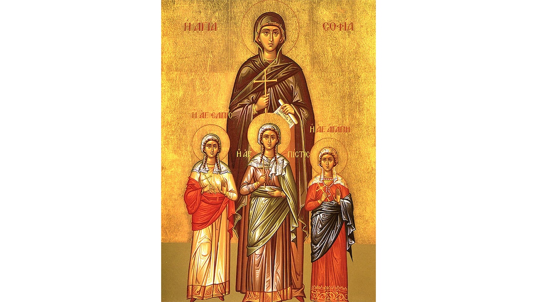 Saint Sophia of Rome Saint Sophia Icon St Sophia Mother of Etsy