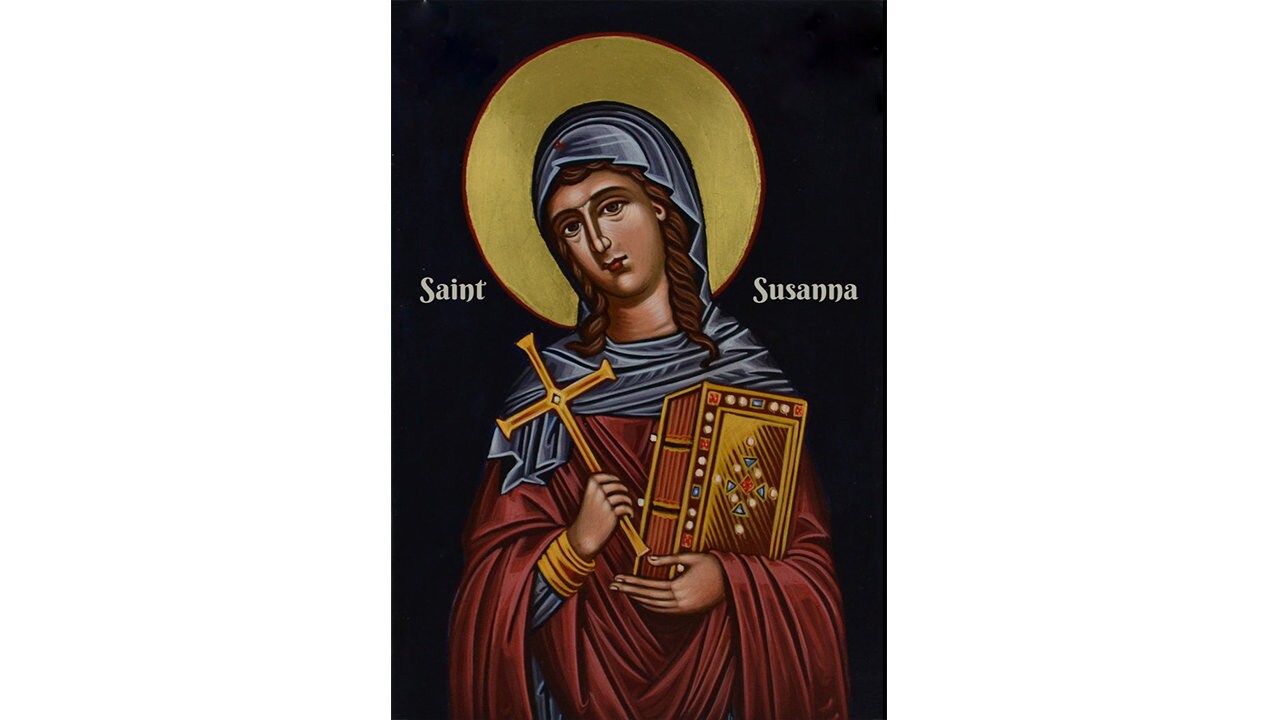 Heilige Susanna von Rom Ikone Orientalische Orthodoxie Kunst Etsy