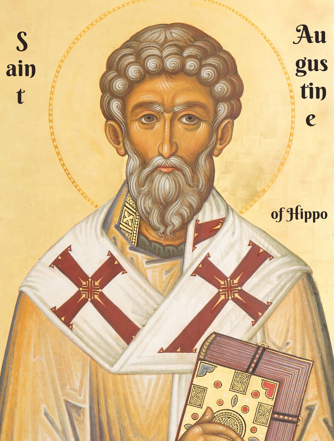 Saint Augustine of Hippo Orthodox Icon St Augustine the Etsy