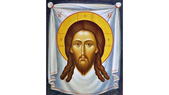 聖顔のイエス・キリスト、ヴェロニカのヴェール、正教会のイコン、聖