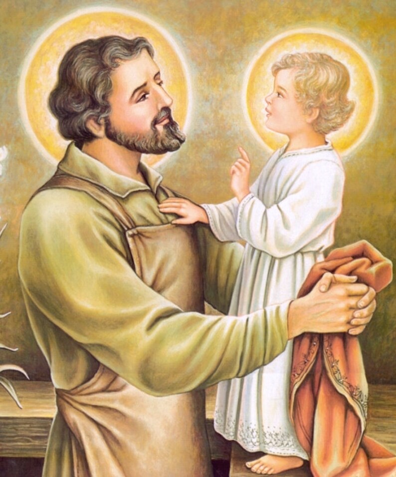 Saint Joseph lOuvrier Saint Joseph le Père Icône orthodoxe Etsy France