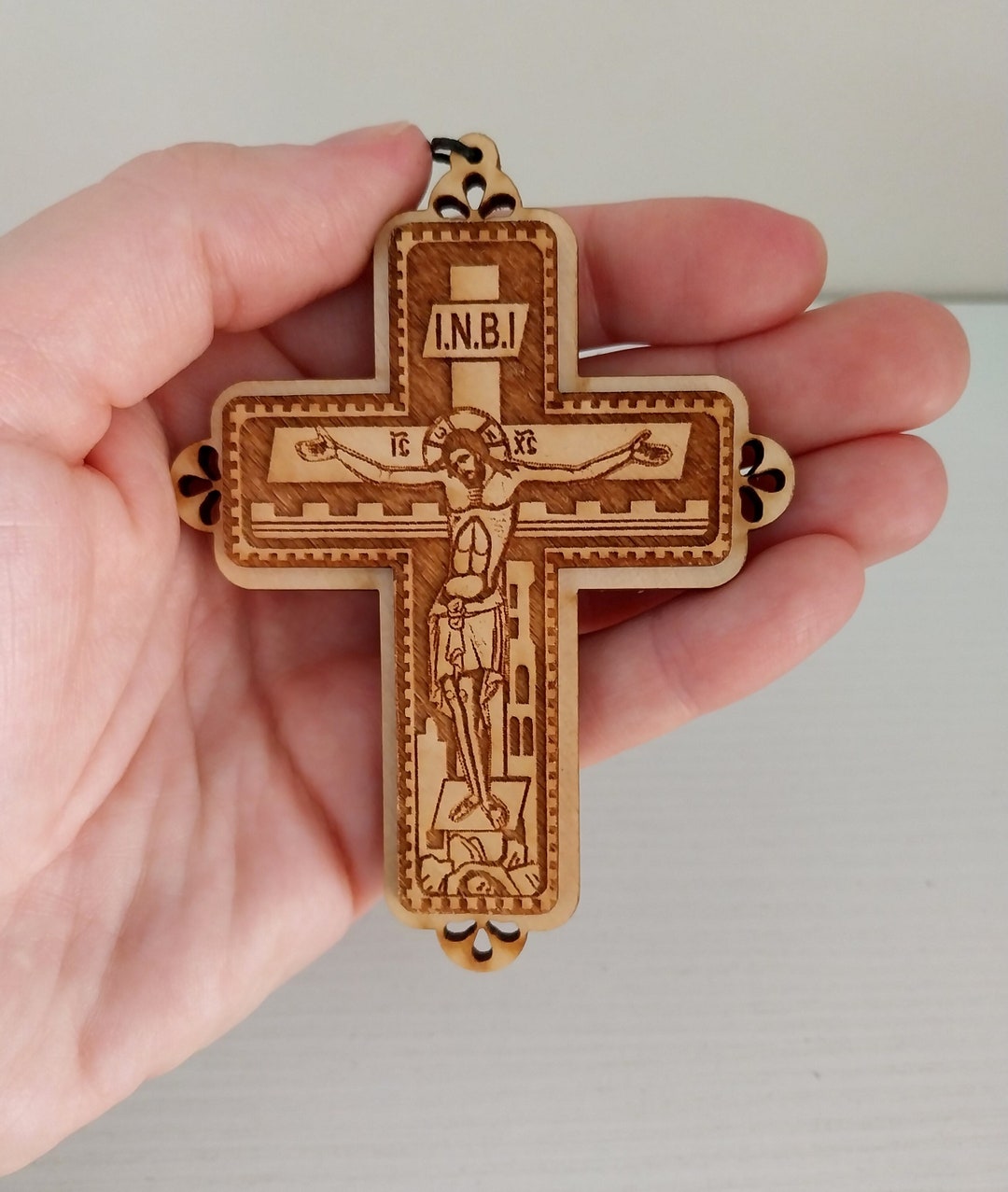 Car Crucifix Car Rear View Mirror Cross Hanging Car Mirror Etsy