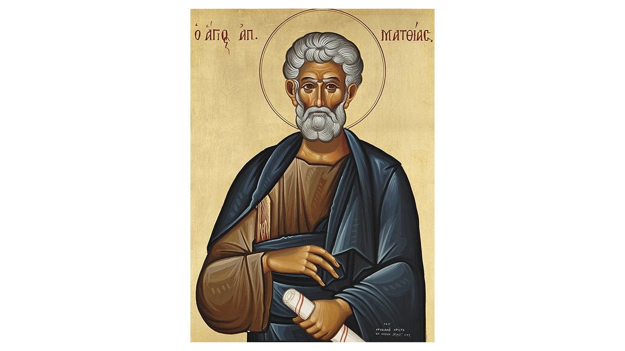 Saint Mathias the Apostle, Orthodox Icon Saint Mathias, Apostles of Jesus St Matthias icon, Christian Orthodox Icons, Christian Gifts