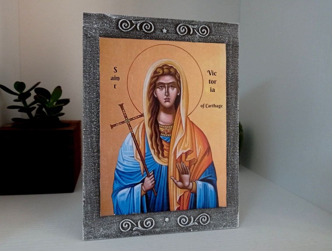 Saint Victoria Icon St Victoria Roman Catholic Saint Martyr | Etsy
