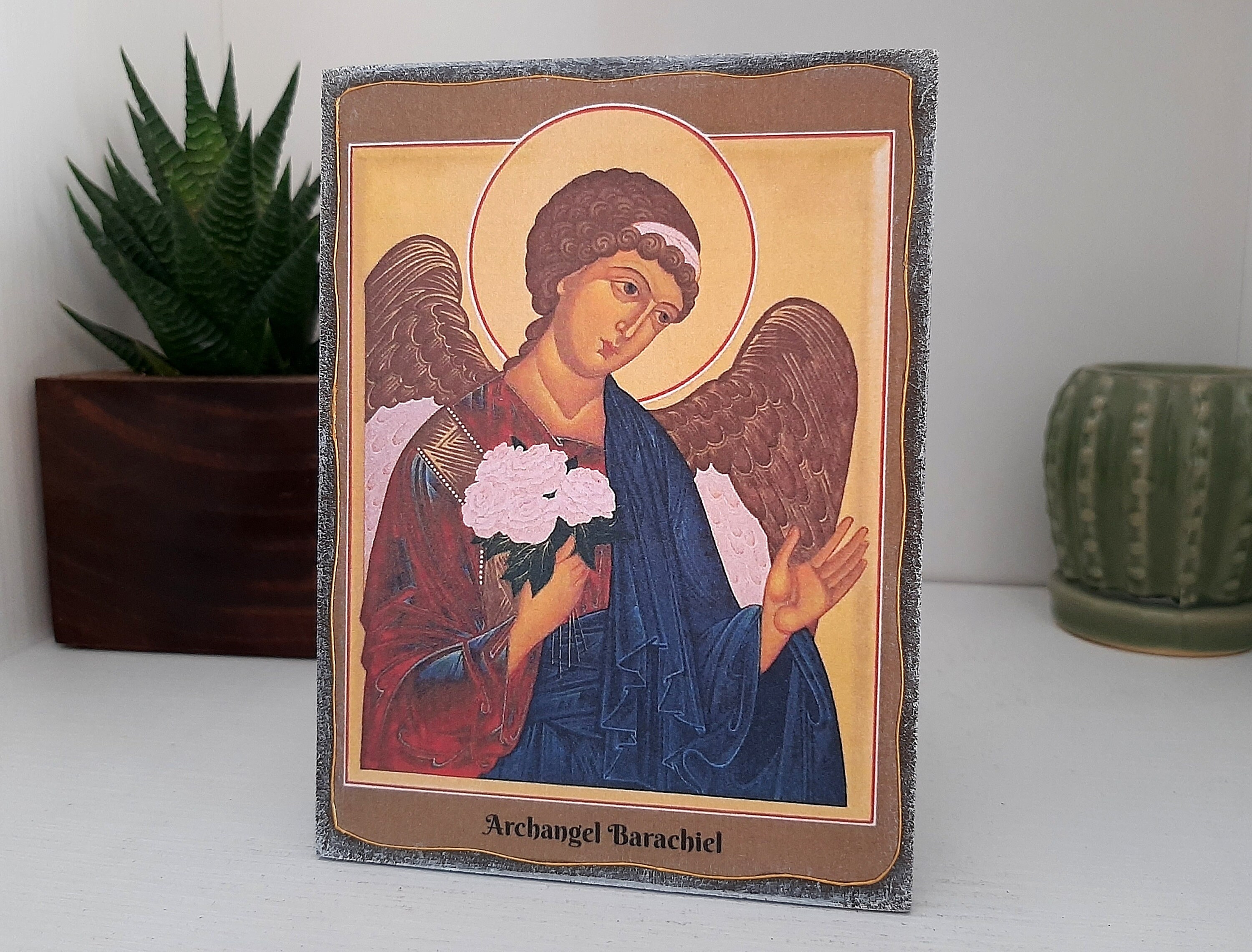 Erzengel Barachiel Saint Barachiel der Erzengel Erzengel Etsy