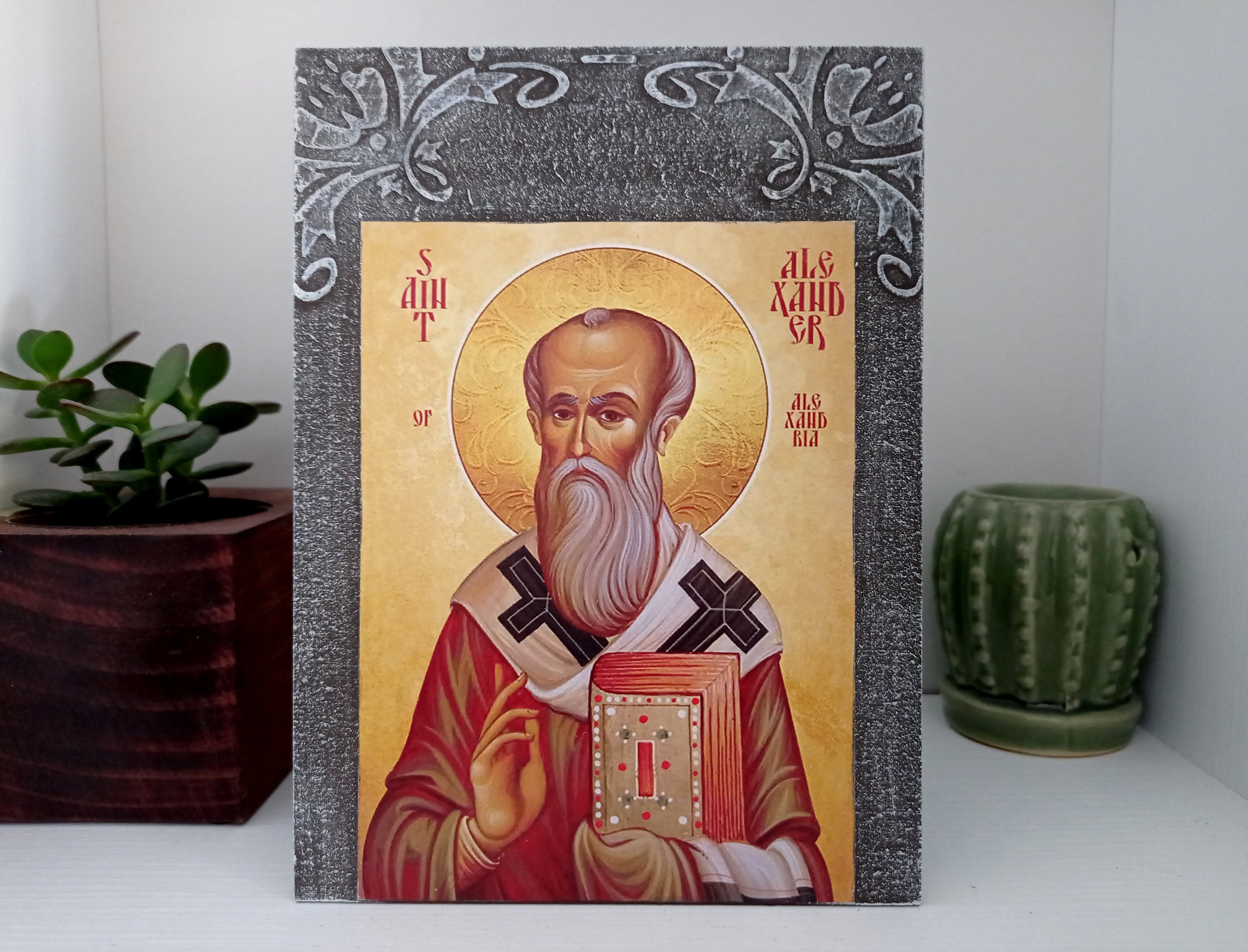 Saint Alexander Icon Pope Alexander of Alexandria St Etsy