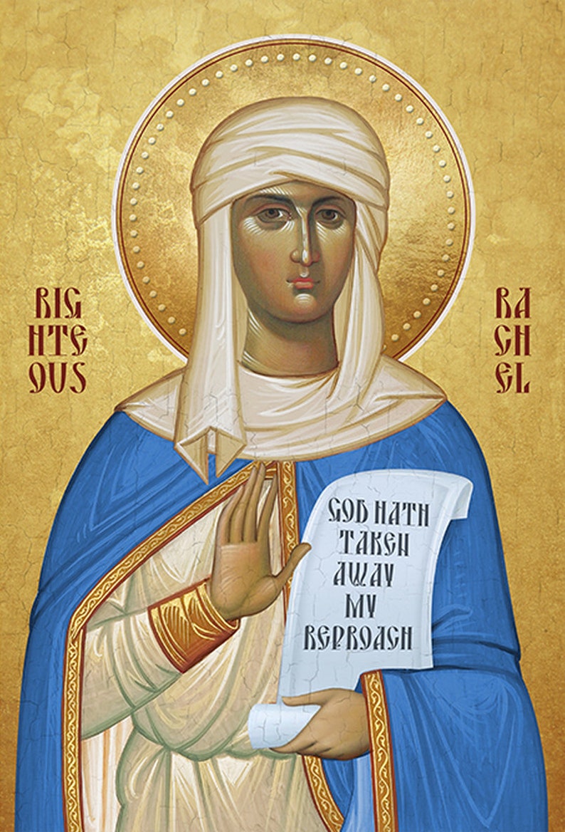 Saint Rachel Saint Artwork Orthodox Icon Christian Mom Etsy