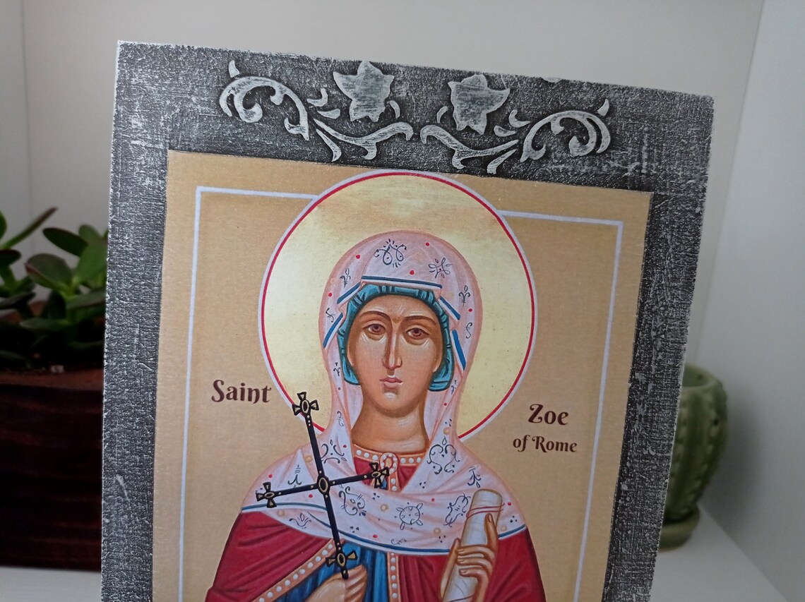 Orthodox Icon Saint Zoe of Rome Saint Zoe Popular Saints Etsy