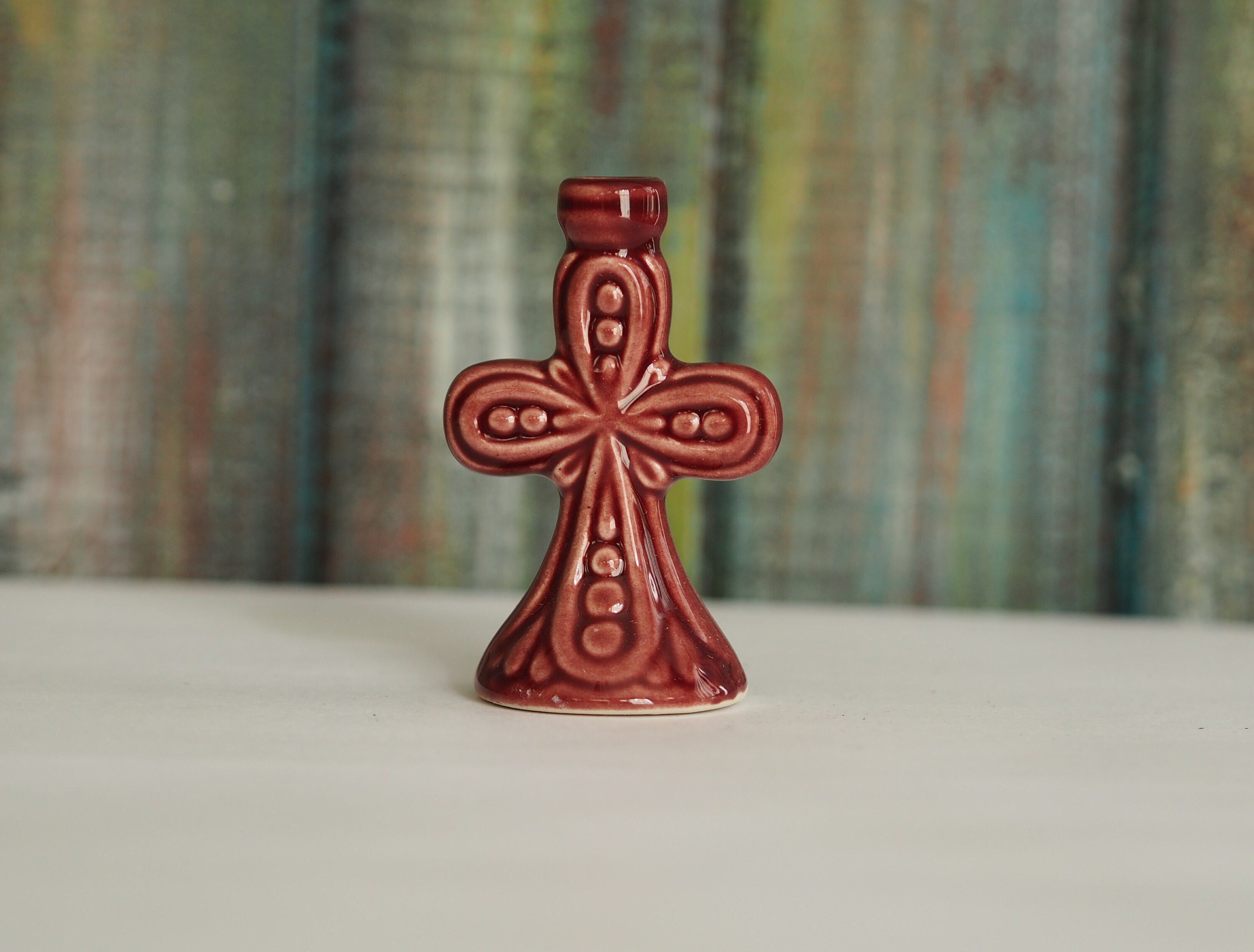Orthodox Cross Candle Stick Holder Cross Candle Stand Etsy