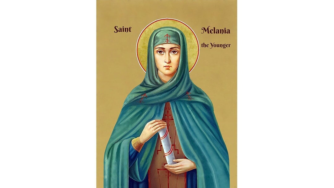 Saint Melania the Younger, Orthodox Icon Saint Melania the Nun, Sainte